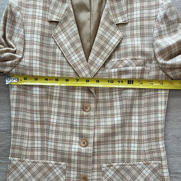 Vtg Pendleton 100% Wool Plaid Blazer & Skirt Set Women's-Size 6 - Picture 9 of 15